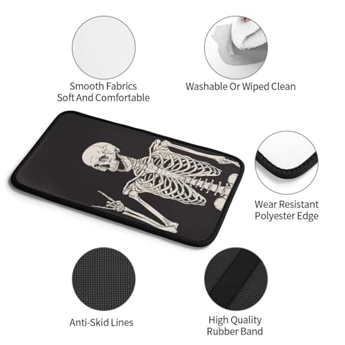 Rock Skull Auto Center Console Cover Universal Car Armrest Pad Waterproof Women Men Automotive Interior Accessories for Most Vehicle SUV - color: Rock Skull