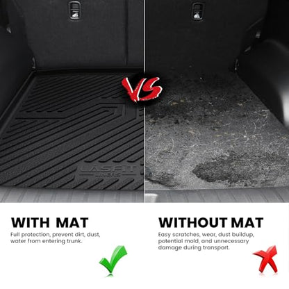 LASFIT Floor Mats & Trunk Mat for Honda CR-V 2017-2022 EX-L/EX/Touring/LX/Special Edition, All Weather Protection TPE Floor Liners 1st & 2nd Row & Cargo Mat in Lower Position (NOT for Hybrid) - style: 2）For Honda CR-V | 2017-2022 | Full Set (Lower Positio