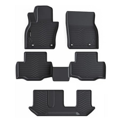 All Weather Floor Mats Fits for Mazda CX-90 2026 2025 2024 8 seat 3 Rows TPE Rubber Liners Accessoires for Mazda CX90 All Season Guard Odorless Anti-Slip Mats - size: cx90 8p|2024-2026|floor mats