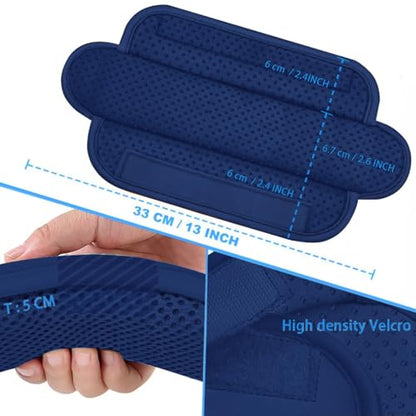 ZINZ 2-Pack Universal Shoulder Pad with Ultra Thick Cushion for Bag Luggage Bag Crossbody, Plus Long & Anti-Slip & Breathable,Dark Blue - color: Dark Blue