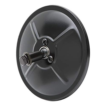 RETRAC 610131 5-Inch Black Steel Center-Mount Convex Mirror Head, Universal Driver or Passenger Side