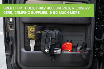 DV8 Offroad Universal Molle Panels | Can Be Mounted Almost Anywhere Including Vehicles, Garages, etc. | Available in 3 Sizes | Universal Mounting for Tools, Recovery Gear, & More (27" x 12") - size: 27" x 12"