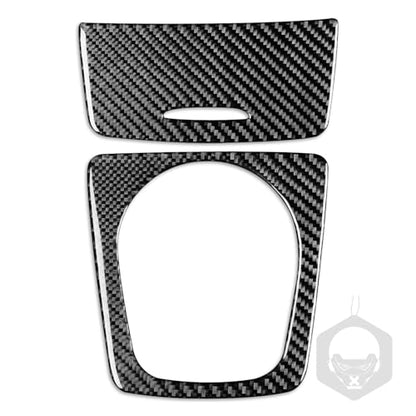 Real Carbon Fiber Center Control Cigarette Lighter Cover Panel Water Cup Holder Frame Interior Trim Sticker Cover Compatible with Benz CLA C117 2014-2018 GLA X156 2015-2019 Accessories Black - Kit - color: Center Cigarette Lighter Cover Cup Holder - Kit