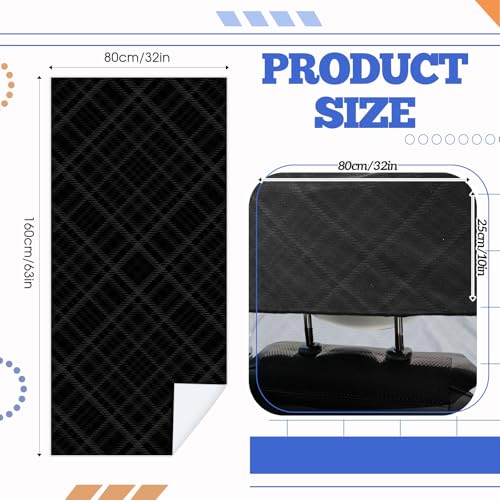 Hahafelt 2 Pack Car Seat Towel Covers with Storage Bag, 63 x 32 Inch Universal Non Slip Waterproof Sweat Protector for Car Truck, Gym Swimming Running, Machine Washable (Black Plaid) - style: Black Plaid