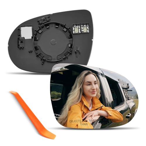 Compatible with 2016 2017 2018 2019 2020 Kia Sorento Passenger Side Mirror, Right Side Mirrors with Backing Plate, Heated - color: Passenger Side(Heated)