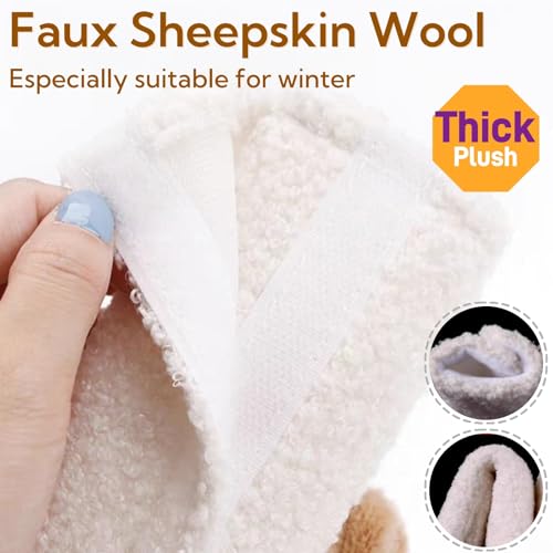 2 PCS Seat Belt Cover Pad, Cute Kawaii Animal Dog Seatbelt Covers for Kids and Women, Winter Plush Fluffy Soft Seat Belt Cover, Cartoon Seatbelt Cushion,Car Seat Strap Pads (B-Dog) - color: B-Dog