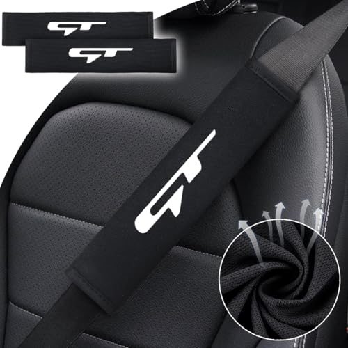 2PCS Seat Belt Covers Compatible with Kia K3 Forte Cerato 2021-2024 GT Car Accessories, Seatbelt Shoulder Strap Pads Safety Belt Cushions Protective Sleeves - color: Seat Covers-GT