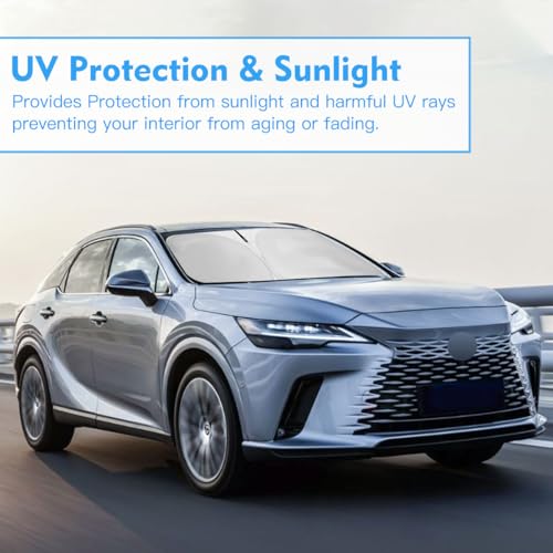 Windshield Sun Shade for Lexus RX 2023-2026 RX 350 RX 350 F Sport Accessories Window Sunshade Fit Lexus Sunshade Windshield Cover 4 Layers Front Window Shade Sun Visor Blocks UV Keep Car Cooler - size: K1. for Lexus Rx 2023-2026