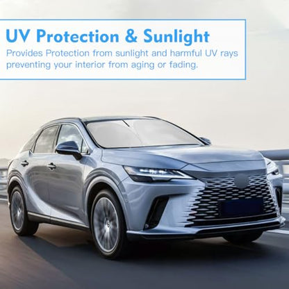 Windshield Sun Shade for Lexus RX 2023-2026 RX 350 RX 350 F Sport Accessories Window Sunshade Fit Lexus Sunshade Windshield Cover 4 Layers Front Window Shade Sun Visor Blocks UV Keep Car Cooler - size: K1. for Lexus Rx 2023-2026