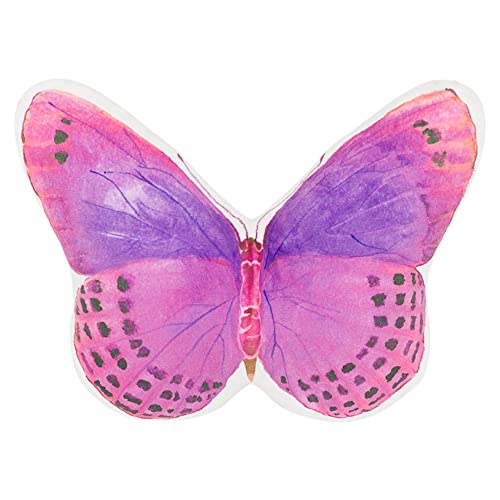JWH 3D Butterfly Shaped Neck Pillow Decorative Car Travel Desk Neck Support Pillow Print Cushion Trip Pillow 8x12 Inch Hot Pink - color: Z Neck Pink