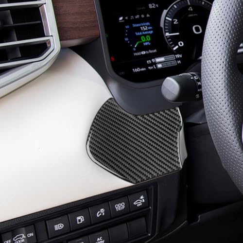 NVCNX Real Premium Carbon Fiber for Toyota Tundra 2022-2026 / Sequoia 2023-2026 2024 2025 Car Dash Push Engine Start Button Panel Cover Interior Trim Accessories Thick Overlay Sticker Decal 2PCs - color: Dash Push Engine Start Button Panel Trim