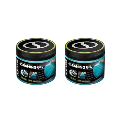 AUTO JOE Car Cleaning Gel, Automotive Dust Car Crevice Cleaner, Slime Auto Air Vent and Interior Detail Removal, Car Putty and Keyboard Cleaner (2-Pack, Unscented)