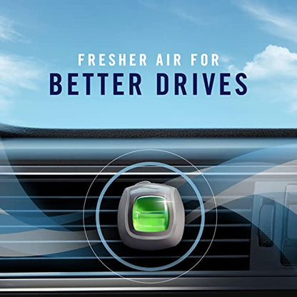 Febreze AUTO Air Freshener, Odor-Fighting Automotive Vent Clip, Scented Car Accessories, Long Lasting for Strong Odors, New Car Scent, 2 Count