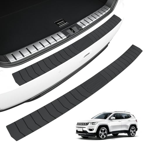 SINGARO Car Rear Bumper Protector, 41.5inch x3.6inch Car/SUV/Trunk Universal Rubber Anti-Scratch Trunk Exterior Accessories - size: 41.5"x3.6"