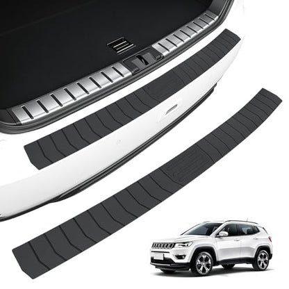 SINGARO Car Rear Bumper Protector, 41.5inch x3.6inch Car/SUV/Trunk Universal Rubber Anti-Scratch Trunk Exterior Accessories - size: 41.5"x3.6"