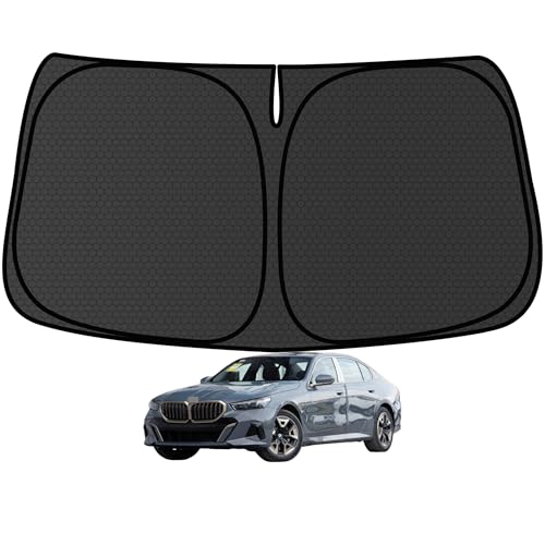 Customized Windshield Sun Shade for BMW 5 Series 2011-2024 520i 525i 528i 530i 535i 550i Blocks UV Rays Accessories,1:1 Tailored Foldable Thickened Front Window Sunshade Visor,Keeps Your Car Cooler - size: FOR BMW 5 series 2011-2024