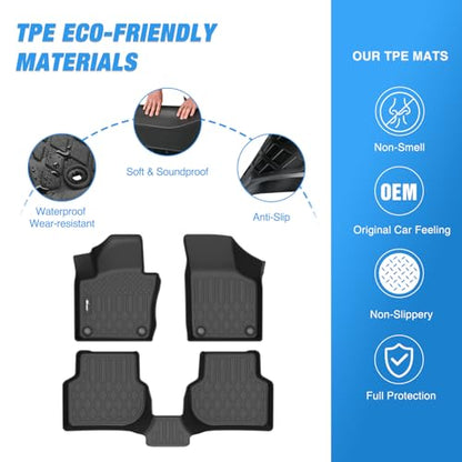 Nilight TPE Floor Mats for Volkswagen VW Jetta 2012 2013 2014 2015 2016 2017 2018, All Weather Custom Fit Heavy Duty Floor Liners - color: 2012-2018 Jetta