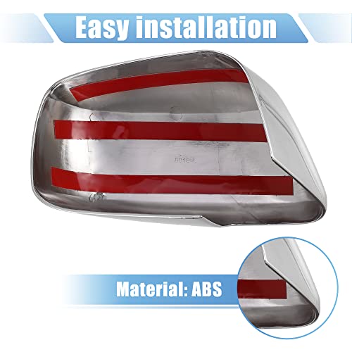 X AUTOHAUX 1 Pair Car Exterior Chrome Plated Full Mirror Cover Covers Cap Overlay for Nissan Frontier for Nissan Pathfinder for Nissan Xterra 2005-2015, Chrome Tone