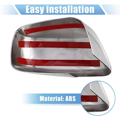 X AUTOHAUX 1 Pair Car Exterior Chrome Plated Full Mirror Cover Covers Cap Overlay for Nissan Frontier for Nissan Pathfinder for Nissan Xterra 2005-2015, Chrome Tone