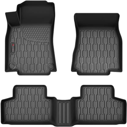 Floor Mats Compatible with 2020-2024 2025 2026 GLB, All Weather TPE Floor Liners, Custom Fit Car mats, 1st & 2nd Row, Black - style: Mercedez Benz GLB 2020-2024