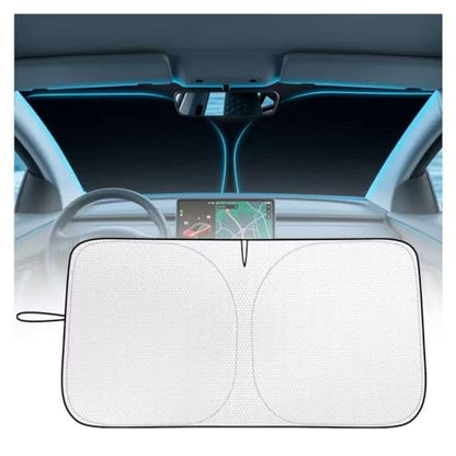 Foldable Car Windshield Sun Shade 59×31 Inch,2026 New Thickened Car Sun Shade Windshield for Blocking Sunlight,Universal Cars Windshields Cover Suns Shades for Cars,SUVs