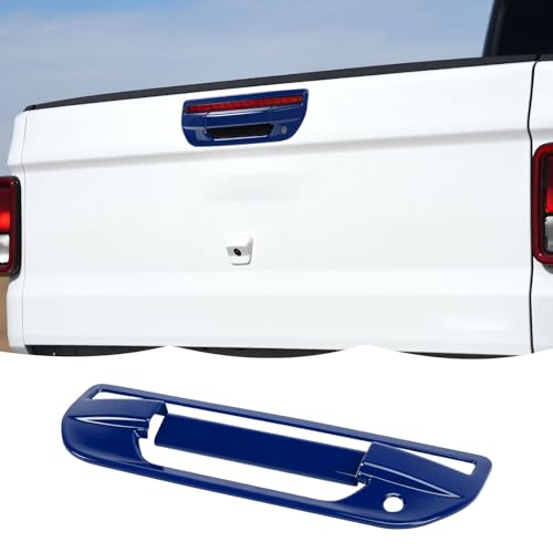 RT-TCZ Tailgate Handle Cover Rear Door Handle Cover Trim Decoration Exterior Accessories for Jeep Gladiator JT 2018-2024 (Blue) - color: Blue