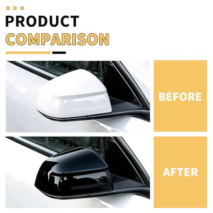 MAXDOM Side Mirror Cap Compatible with Tesla 2025+ Model Y Juniper (Gloss Black, Model Y Juniper 2025+) - color: Gloss Black