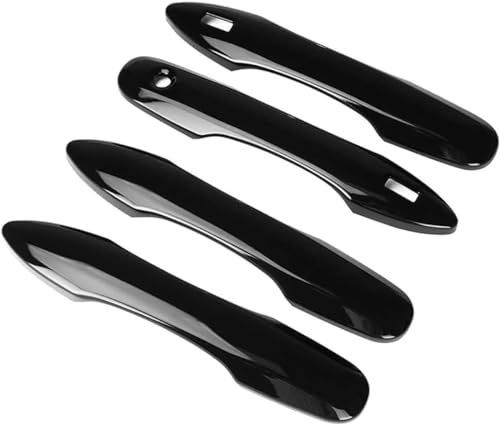 Car Door Handle Cover Protector Compatible for 2018-2023 2024 2025 Toyota Camry Accessories 2026 Compatible for Toyota Corolla 2026 2024 2023-2020 with 2 Smart Key Holes Glossy Black - color: Glossy Black