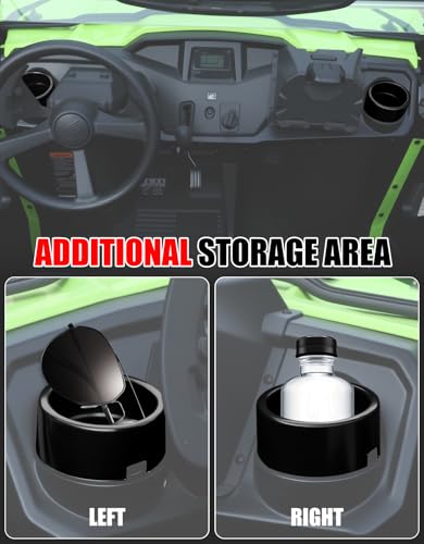 UTV Dash Cup Holder for Honda Pioneer 520 500 21-25, Drink Cup Holder Bottle Holders Mount Extra Storage Space Compatible with Honda Pioneer 520 2021-2025/500 2015-2023 Accessories