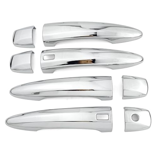 Chrome Exterior Door Handle Cover Trim for Nissan Altima Sentra 2020-2025 X-Trail T33 Rogue 2021-2024 Qashqai Accessories Decor (with Smart Key Holes) - style: With Smart Key Holes
