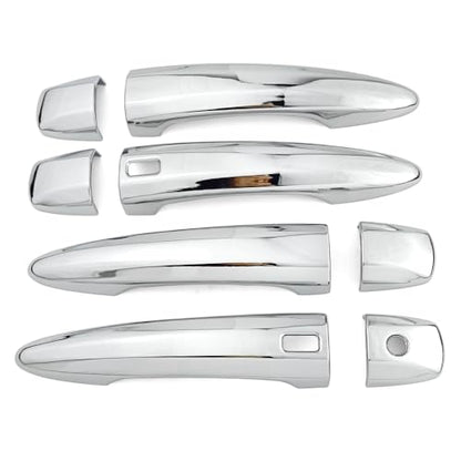Chrome Exterior Door Handle Cover Trim for Nissan Altima Sentra 2020-2025 X-Trail T33 Rogue 2021-2024 Qashqai Accessories Decor (with Smart Key Holes) - style: With Smart Key Holes