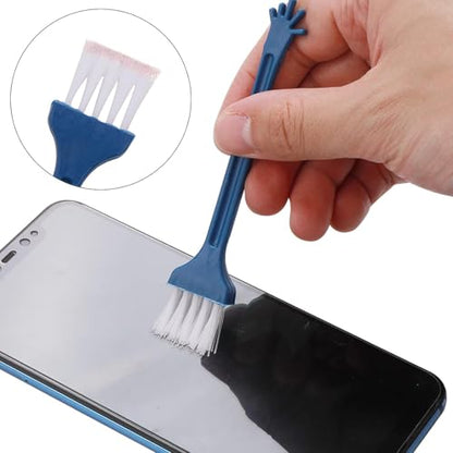 10pcs Car Windshield Cleaning Tool, Windshield Cleaner with 5 Washable and Reusable Microfiber Pads and Extendable Handle, for Auto Glass Wiper (Bule（10pcs）) - size: Bule（10pcs）