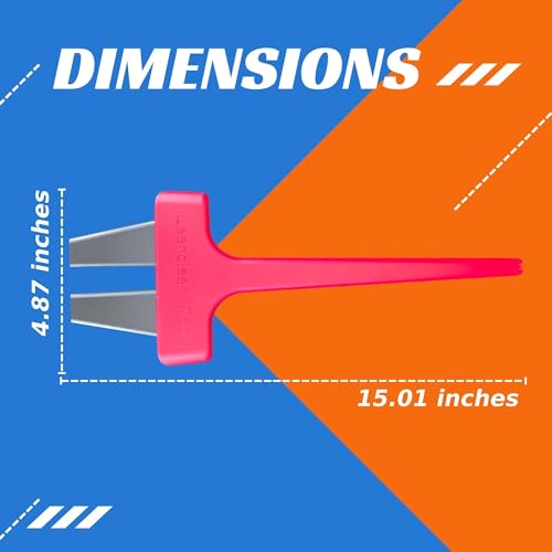 Vacuum Detail Attachment Tool | All-in-One Deepcleaning Crevice Cleaner/ Ice Scraper | The Best Car Accessories & Essentials | Wet & Dry Car Detailing Kit | Truck, Auto, & RV Cleaning Supplies (Red) - color: Red
