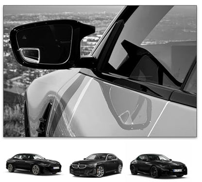 Blind Spot Mirrors- Compatible with BMW G42 230i Extended View (G42 230i (2022 - Present)), Glass - 2 Piece Set (Left & Right) - size: G42 230i (2022 - Present)