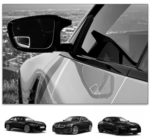 Blind Spot Mirrors- Compatible with BMW G42 230i Extended View (G42 M240i (2022 - Present)), Glass - 2 Piece Set (Left & Right) - size: G42 M240i (2022 - Present)