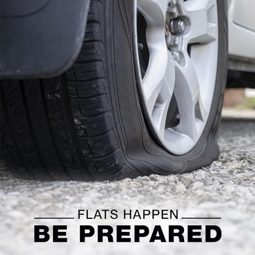 Fix-A-Flat S60410-6PK Aerosol Emergency Flat Tire Repair and Inflator, for Compact Tires, Eco-Friendly Formula, Universal Fit for All Compact Cars, 12 oz. (Pack of 6) - size: 12oz 6pk