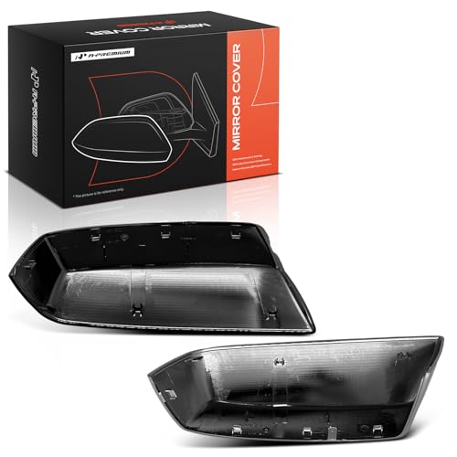 A-Premium 2 PCS Driver and Passenger Side Rearview Mirror Covers Caps - Compatible with Chevrolet Silverado 2500 3500 HD & GMC Sierra 1500 Limited - Polished Silver, Without Turn Signal Hole - color: Chrome