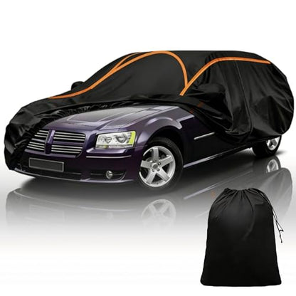 Outdoor Full Exterior Car Cover for Cournil Cournil1965, Car Tarp for Wind Dust Sun etc Protection, Tarpaulin Waterproof Dustproof Snowproof Waterproof All Weather - size: for Cournil Cournil1965