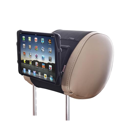 TFY Car Mount Universal Car Headrest Mount Holder with Silicon Holding Net Compatible with Both 4.5-6 Inch Phones and 7-10.5 Inch Tablets