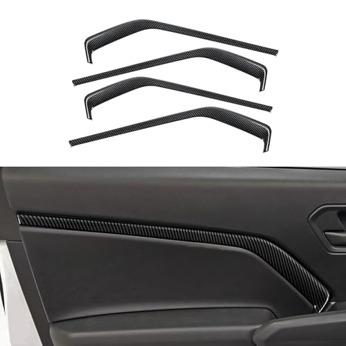 Youtaiche 4PCS ABS Carbon Fiber Car Door Panel Trim Cover for 2023 2024 2025 2026 Chevy Colorado/GMC Canyon Sticker Accessories - color: Door Panel Decal