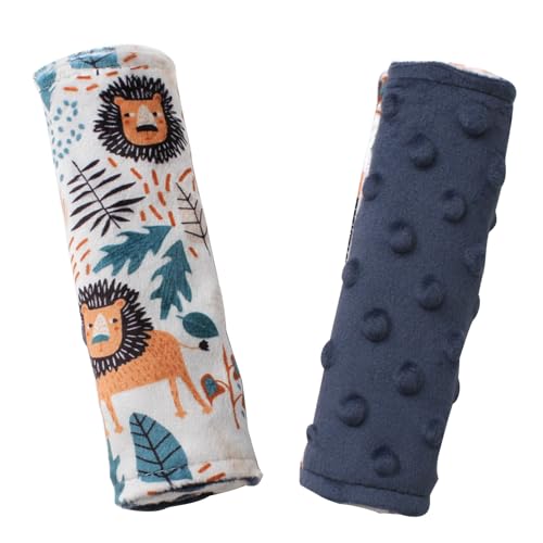 Car Seat Strap Covers for Babies Soft Car Seat Belt Covers, Mink Car Seat Straps Shoulder Pads for Boys and Girls, Navy - color: Navy