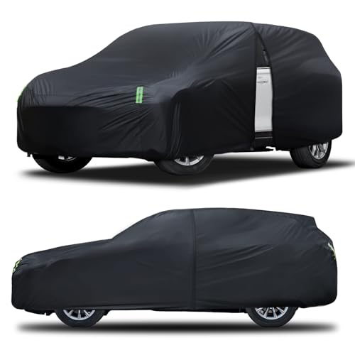 SUV Car Cover Waterproof All Weather for Automobiles, Size S2 Universal Fit for Toyota RAV4, Honda CRV, BMW X3, Hyundai Santa Fe, Nissan Rogue, Subaru Outback, Kia Sorento, Audi Q5 etc.(182-190 inch) - size: S2 Fit SUV Length 182 to 190 inch
