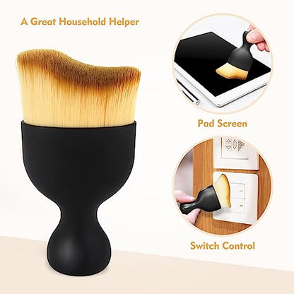 Car Interior Cleaning Brush Car Duster Interior with Ultra Soft Bristles Auto Detailing Brushes Dusting Car Accessories for Dashboard, AC Vents, Leather, Scratch-Free (1Pack) - size: 1pack
