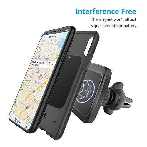 WixGear Magnetic Phone Holder for Car, Twist-Lock Air Vent Car Phone Holder with Swift-Snap Technology, Secure Grip Car Phone Mount, Compatible with All Smartphones, Strong Magnets