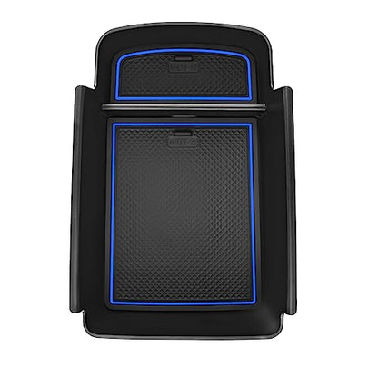 SKTU for 2024 2025 2026 Buick Envista Center Console Organizer 2024 2025 2026 Envista Console Tray 2024 2025 2026 Envista Accessories Armrest Box Envista Tray with Sunglasses Holder (Blue) - color: 2024-2026 Envista Blue