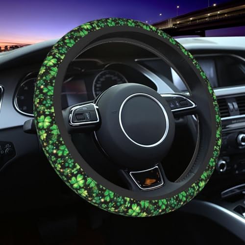 St. Patrick's Day Steering Wheel Covers Non Slip Neoprene Universal 15 Inch Steering Wheel Protector Car Cover for Men Women - color: St. Patrick's Day