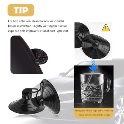 39.3"x19.7" Back Window Sun Shades for Car,Rear Window Sun Shade with 6 Suction Cups Keeps Car Cool & Protects Interior,Quick-Fold Cars Windows Shades for Cars & SUVs