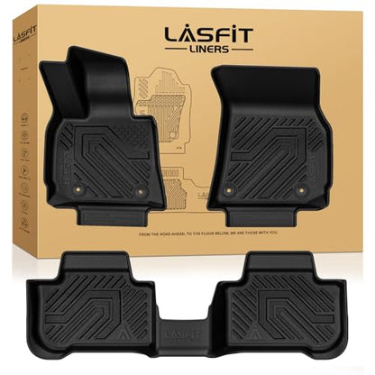 LASFIT Floor Mats Fit for BMW X3 2025 2026, Custom Fit TPE All Weather Waterproof Floor Liners Front & Rear Rows Car Mats for BMW X3 30 xDrive M50 xDrive, Black - size: 2) X3 2025-2026 | Floor Mats