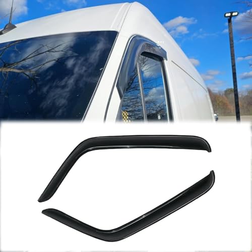 92138 Rainproof Side Window Wind Deflectors for 2008-2014 Ford E-150/E-250/E-350 Van Super Duty,Tape-on Sun Rain Guard Sets,Nice Looking Window Visors,Vent Deflector for E-150/E-250/E-350 - size: E-150/E-250/E-350 Van Super Duty
