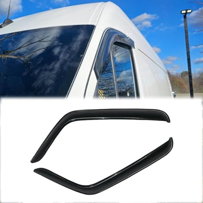 Rainproof Side Window Wind Deflectors for Benz V-Class W447 2014-2025 | Tape-on Sun Rain Guards, Stylish Car Window Visors & Vent Deflectors Installation Tape Included MB48 - size: V-CLASS W447 2014-2025